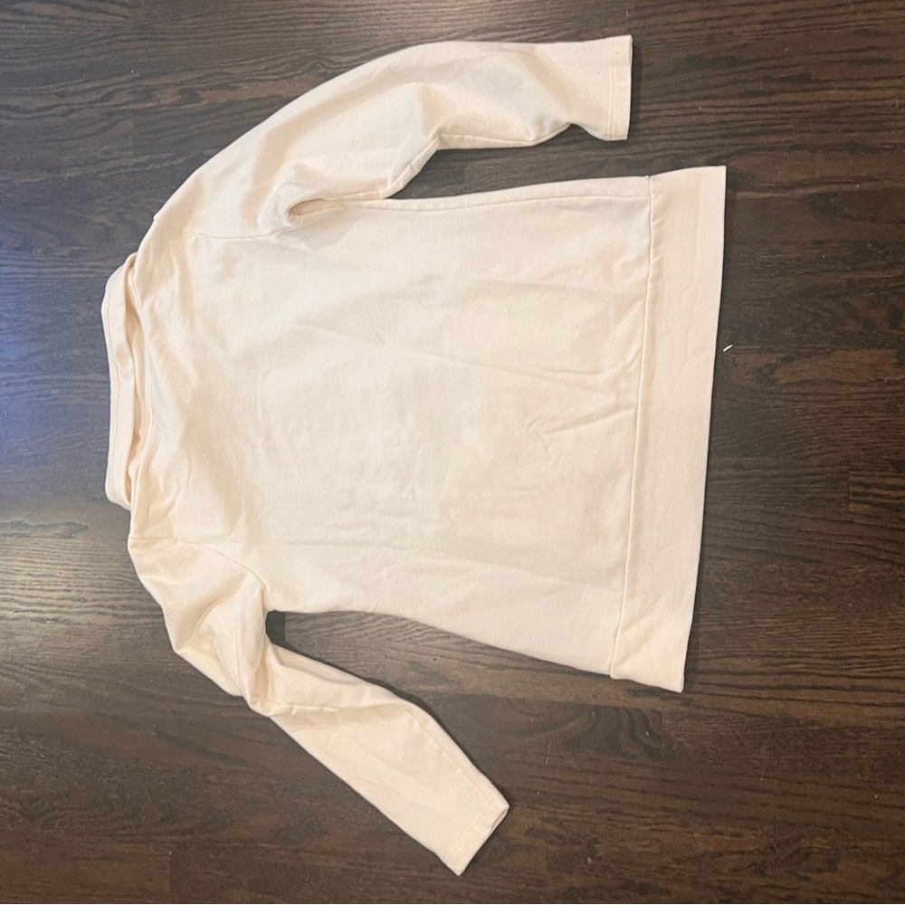 NWOT Lucy Cream Cowel Neck Buttoned Long Sleeve Hoodie - Picture 9 of 9